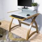 PC201 Helsinki 900mm Home Office Desk in Oak by Jual - Price Crash Furniture