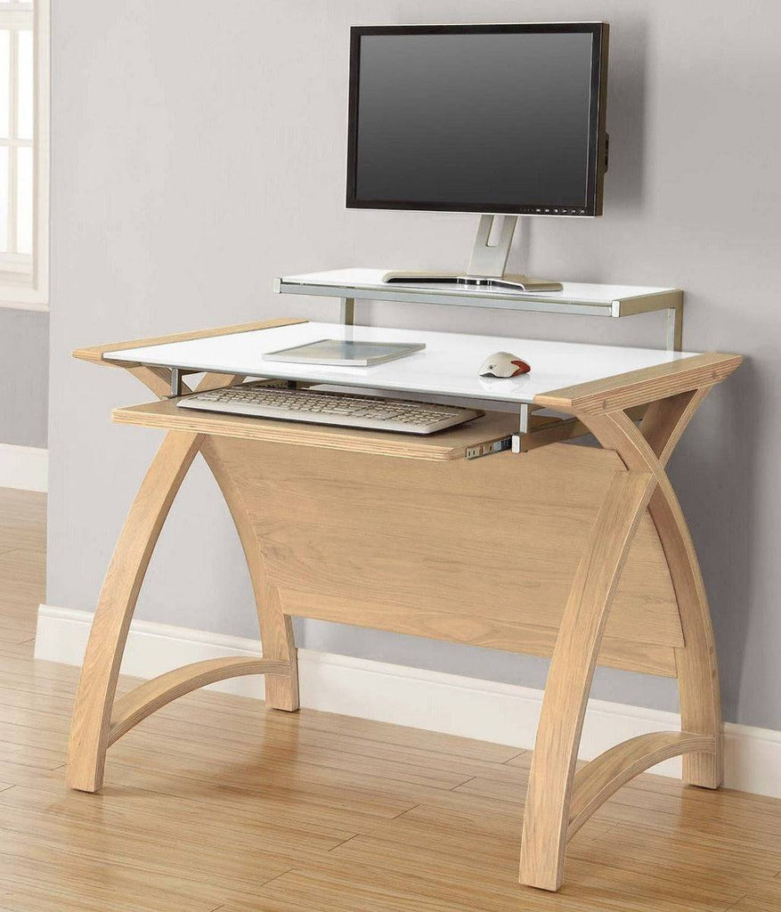 PC201 Helsinki 900mm Home Office Desk in Oak by Jual - Price Crash Furniture