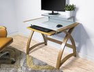 PC201 Helsinki 900mm Home Office Desk in Oak by Jual - Price Crash Furniture