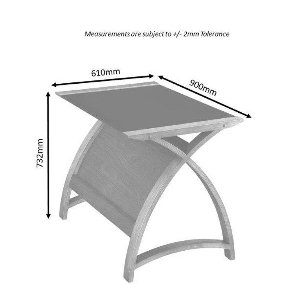 PC201 Helsinki 900mm Laptop Table in Grey by Jual - Price Crash Furniture