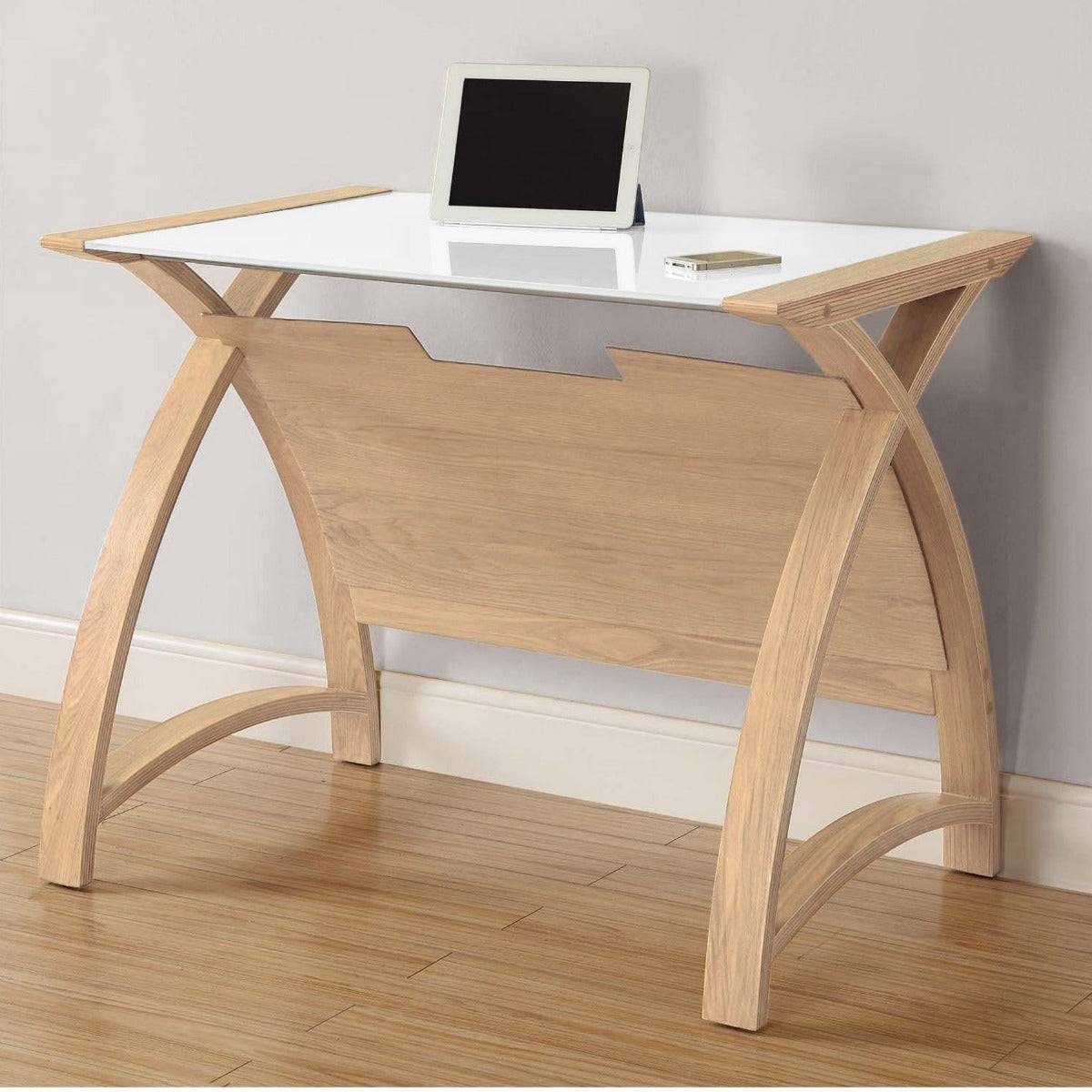 PC201 Helsinki 900mm Laptop Table in Oak by Jual - Price Crash Furniture