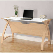 PC201 Helsinki 1300mm Laptop Table in Oak by Jual - Price Crash Furniture