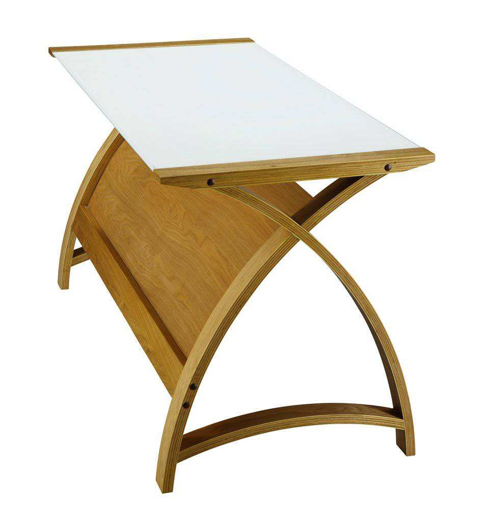 PC201 Helsinki 1300mm Laptop Table in Oak by Jual - Price Crash Furniture