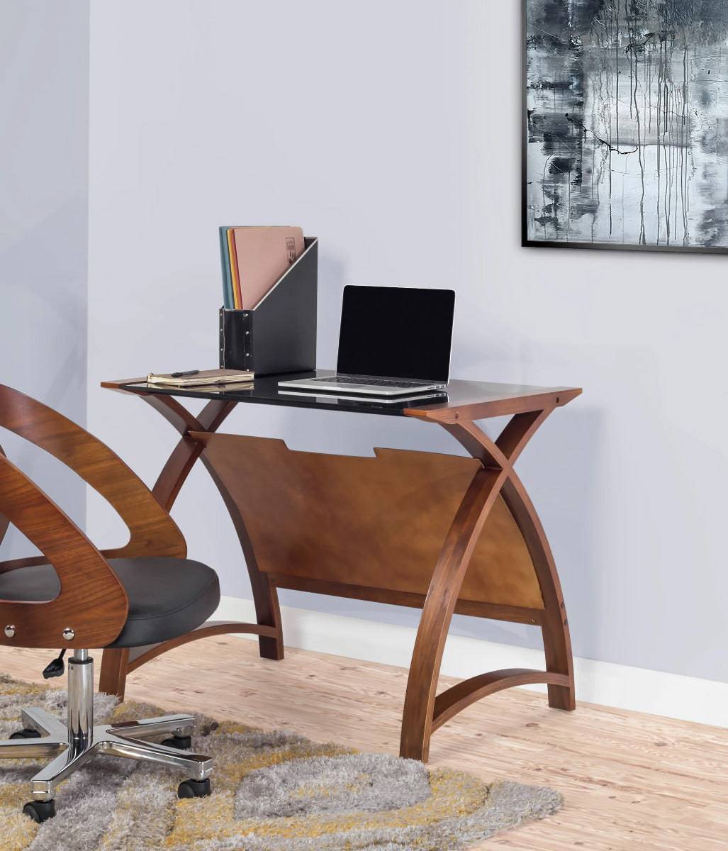 PC201 Helsinki 900mm Laptop Table in Walnut by Jual - Price Crash Furniture