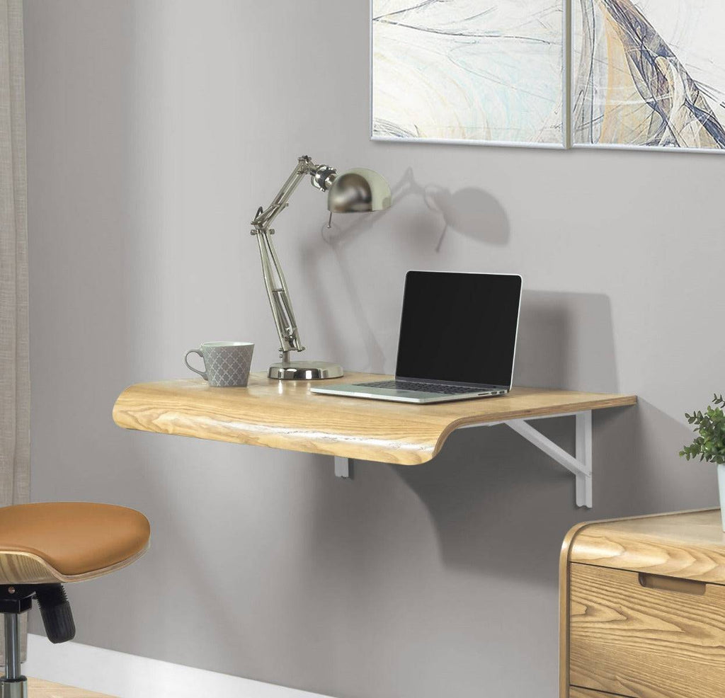 PC206 Wall Mounted Foldaway Drop Desk in Oak by Jual - Price Crash Furniture