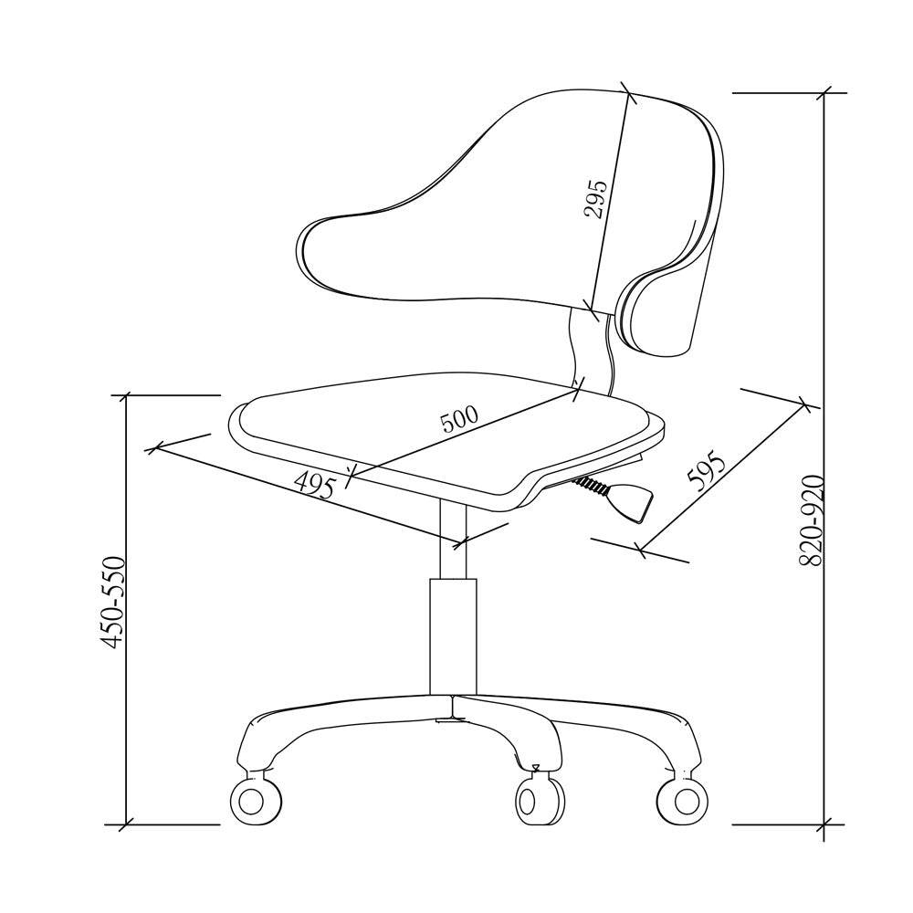 PC210 Swivel Office Desk Chair in Walnut & Black by Jual - Price Crash Furniture