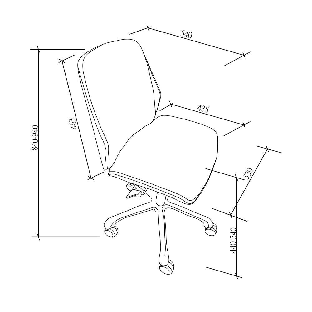 PC211 Universal Office Desk Chair in Oak & Tan by Jual - Price Crash Furniture