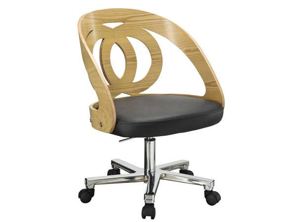 PC606 Helsinki Office Desk Chair in Oak by Jual - Price Crash Furniture