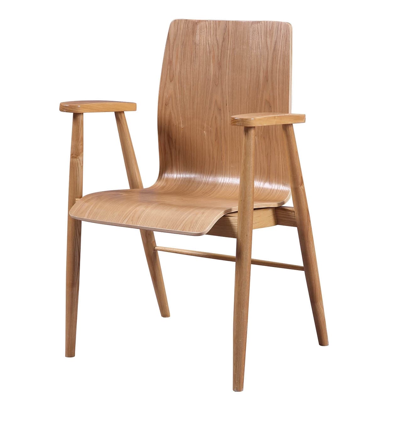 PC612 Vienna Office Chair in Oak by Jual - Price Crash Furniture