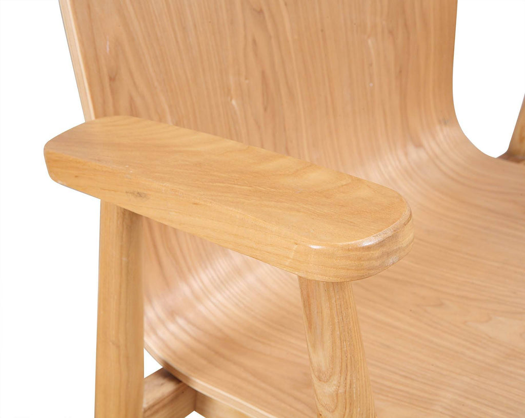 PC612 Vienna Office Chair in Oak by Jual - Price Crash Furniture