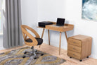 PC710 San Francisco Storage Desk in Oak by Jual - Price Crash Furniture