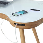 PC711 San Francisco Smart Speaker Bluetooth USB Desk in Oak by Jual - Price Crash Furniture