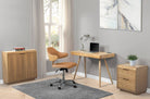 PC713 San Francisco Desk in Oak by Jual - Price Crash Furniture