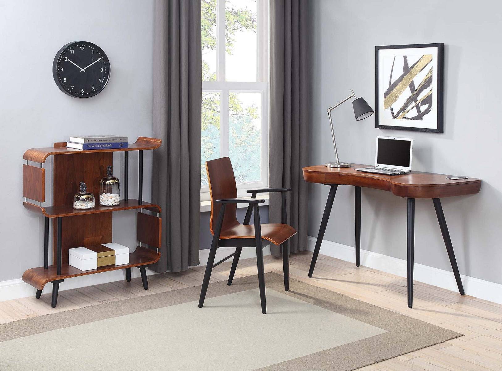 PC714 San Francisco Desk in Walnut by Jual - Price Crash Furniture