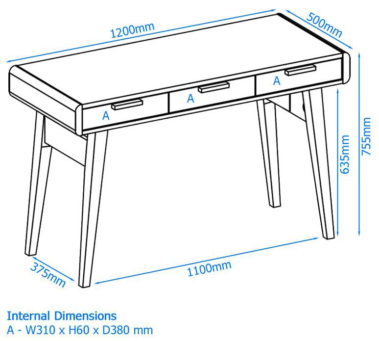 Pevensey Laptop Desk by Alphason - Price Crash Furniture