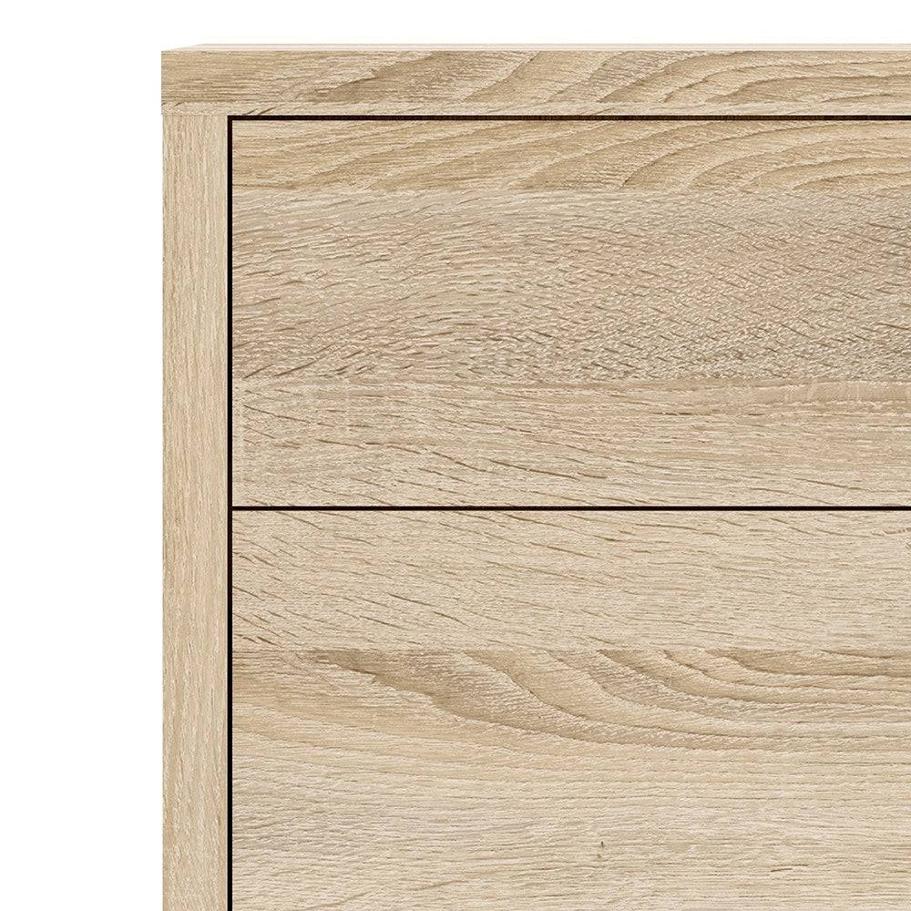 Prima Bookcase 2 Shelves with 2 Drawers and 2 Doors in Oak - Price Crash Furniture