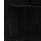 Prima Bookcase 3 Shelves with 2 Drawers + 2 File Drawers in Black Woodgrain - Price Crash Furniture