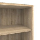 Prima Bookcase 3 Shelves with 2 Drawers + 2 File Drawers in Oak - Price Crash Furniture