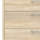 Prima Bookcase 3 Shelves with 2 Drawers + 2 File Drawers in Oak - Price Crash Furniture