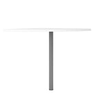 Prima Corner Desk Top in White with Silver Grey Leg - Price Crash Furniture