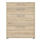 Prima Drawer Unit with 2 Drawers + 2 File Drawers in Oak - Price Crash Furniture