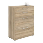 Prima Drawer Unit with 2 Drawers + 2 File Drawers in Oak - Price Crash Furniture