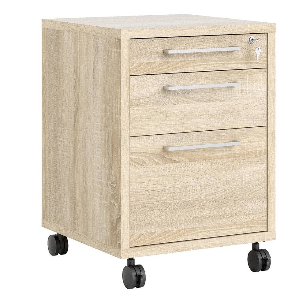 Prima Mobile File Cabinet in Oak - Price Crash Furniture