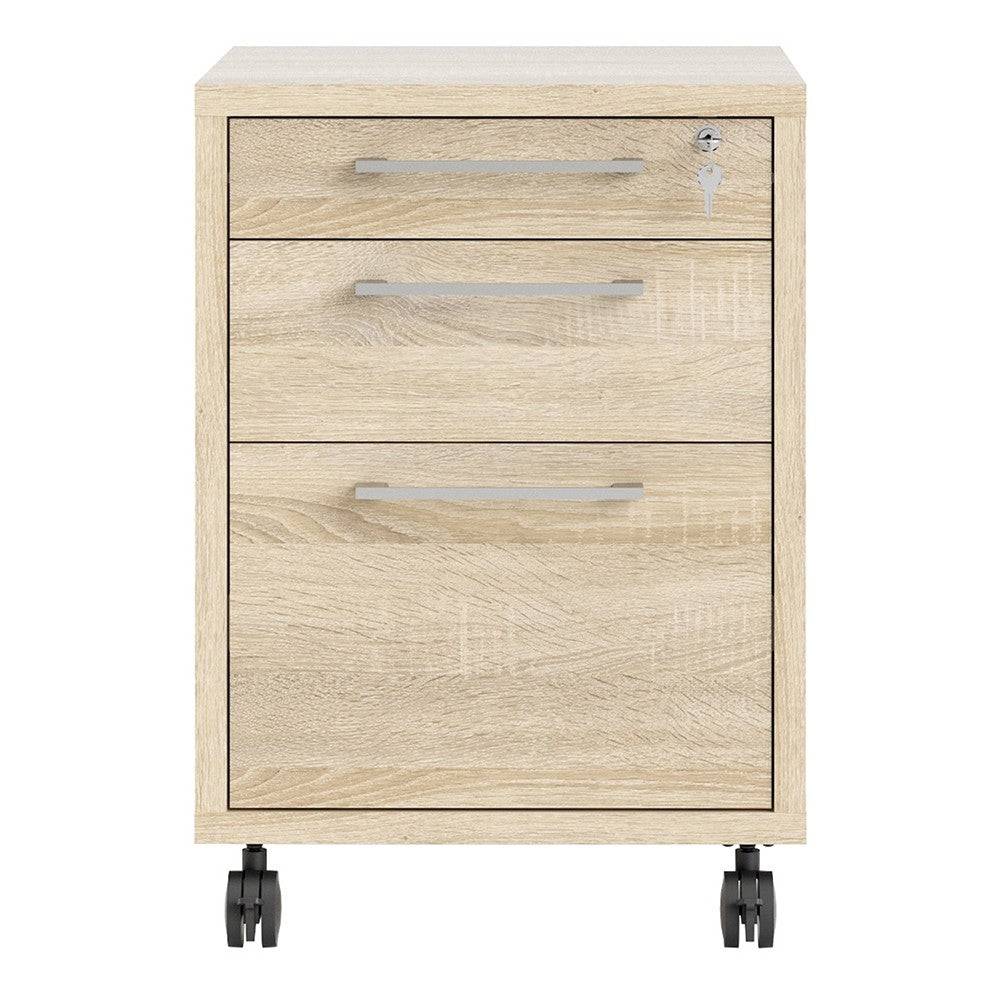 Prima Mobile File Cabinet in Oak - Price Crash Furniture