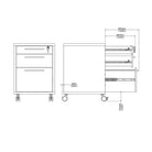 Prima Mobile File Cabinet in Oak - Price Crash Furniture