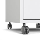 Prima Mobile File Cabinet in White - Price Crash Furniture