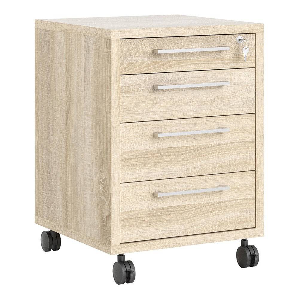 Prima Mobile Pedestal Cabinet in Oak - Price Crash Furniture