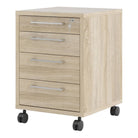 Prima Mobile Pedestal Cabinet in Oak - Price Crash Furniture