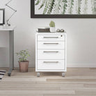 Prima Mobile Pedestal Cabinet in White - Price Crash Furniture