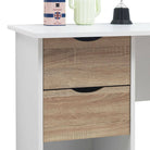 Pulford 2 Drawer Laptop Desk / Vanity Unit in White by TAD - Price Crash Furniture