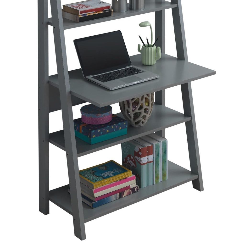 Riva Ladder Desk in Dark Grey by TAD - Price Crash Furniture