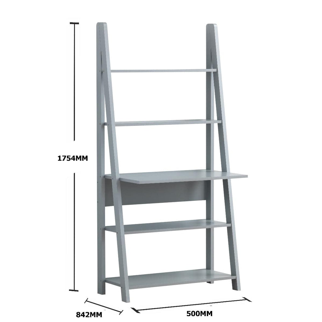 Riva Ladder Desk in Light Grey by TAD - Price Crash Furniture