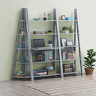 Riva Ladder Desk in Light Grey by TAD - Price Crash Furniture