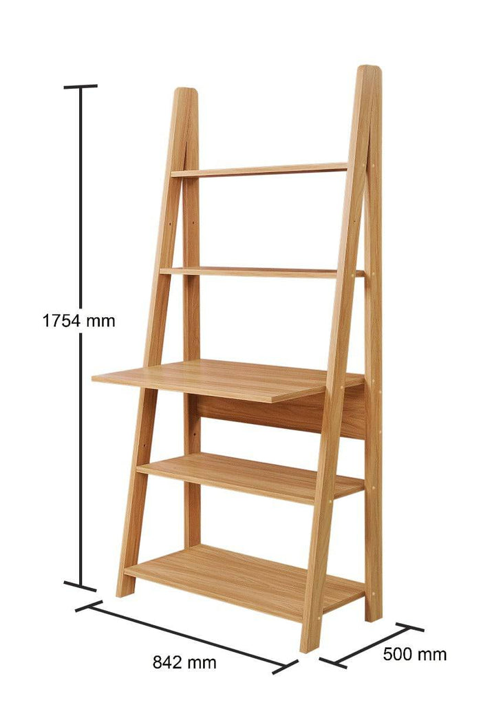 Riva Ladder Desk in Oak by TAD - Price Crash Furniture