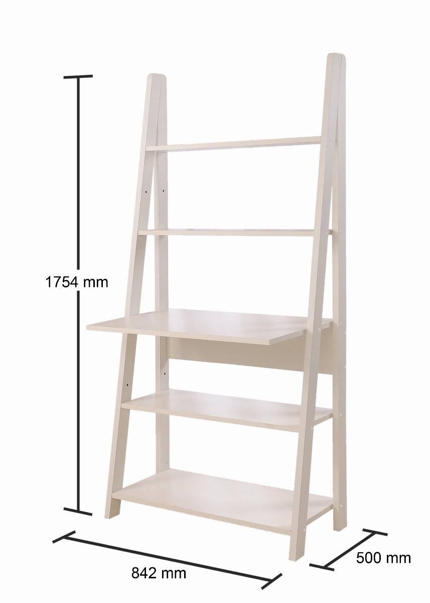 Riva Ladder Desk in White by TAD - Price Crash Furniture