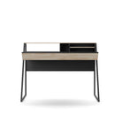 Salcome Desk in Black and Oak - Price Crash Furniture