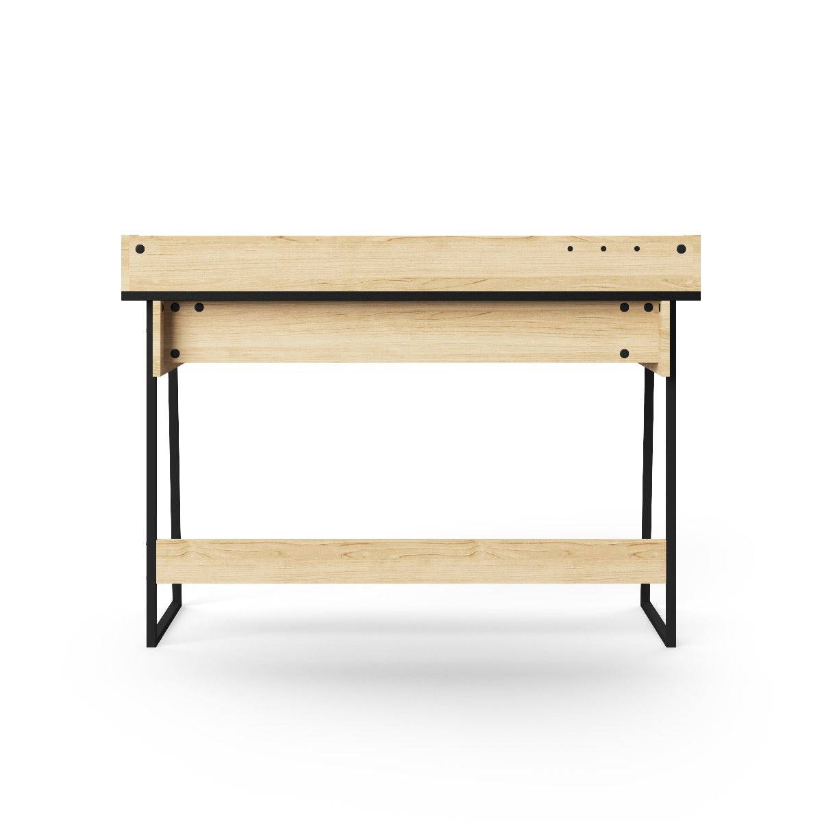 Salisbury Desk in Oak and Black by Alphason - Price Crash Furniture