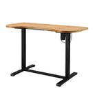 San Francisco Height Adjustable Desk Oak/Black by Jual Furnishings - Price Crash Furniture