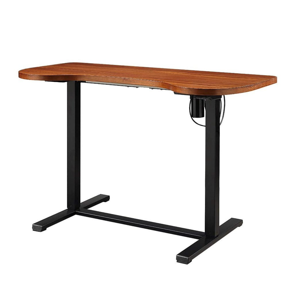 San Francisco Height Adjustable Desk Walnut/Black - Price Crash Furniture