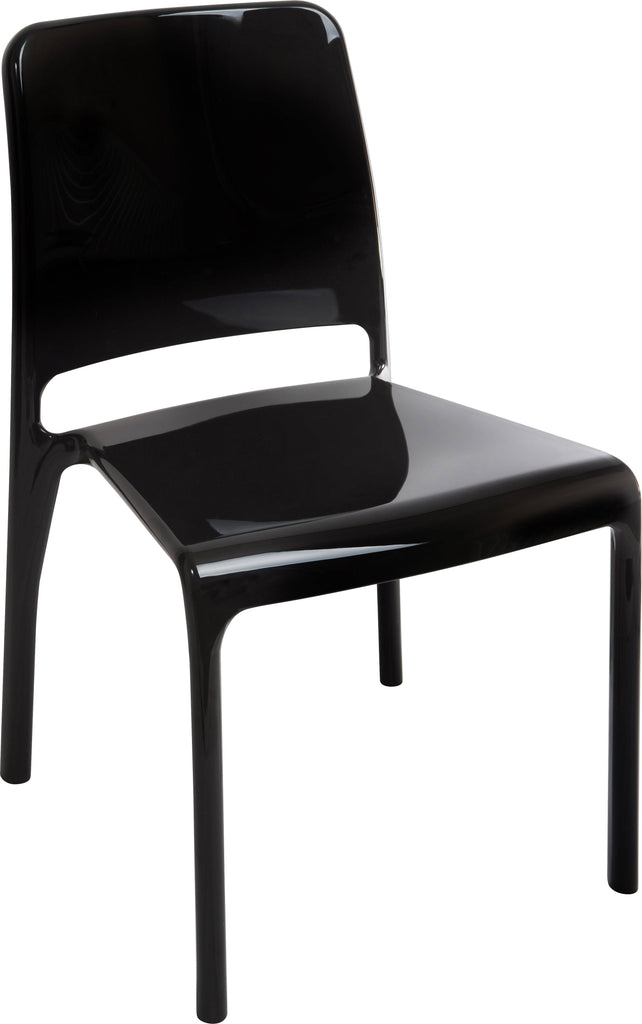 Set of 4 Teknik Clarity Black Chair - Price Crash Furniture
