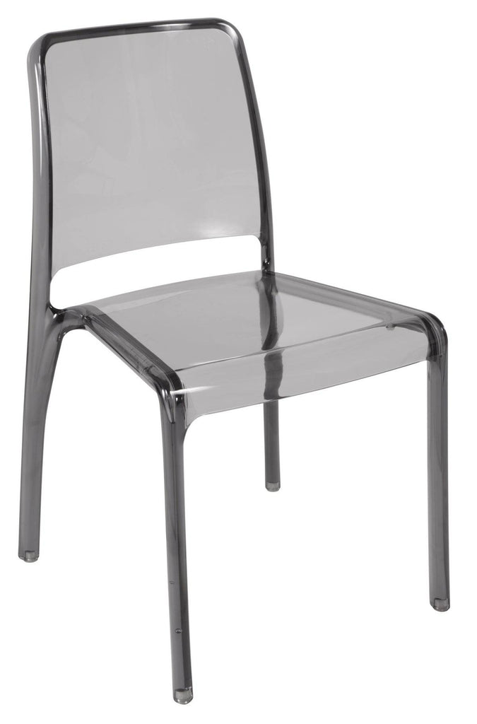 Set of 4 Teknik Clarity Smoke Chair - Price Crash Furniture