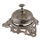 Silver Metal Embossed Desk Bell - Price Crash Furniture