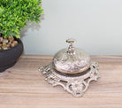 Silver Metal Embossed Desk Bell - Price Crash Furniture