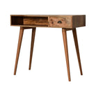 Solid Wood Writing Desk with Open Slot and Cable Access by Artisan Furniture - Price Crash Furniture