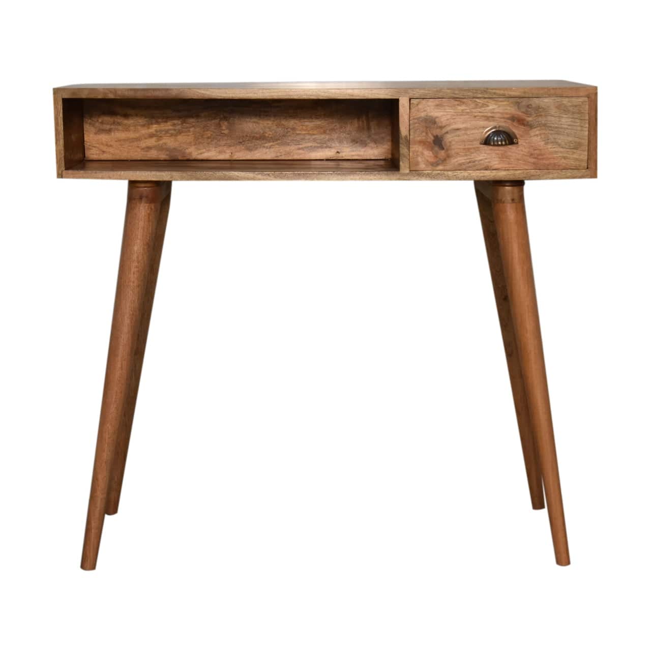 Solid Wood Writing Desk with Open Slot and Cable Access by Artisan Furniture - Price Crash Furniture