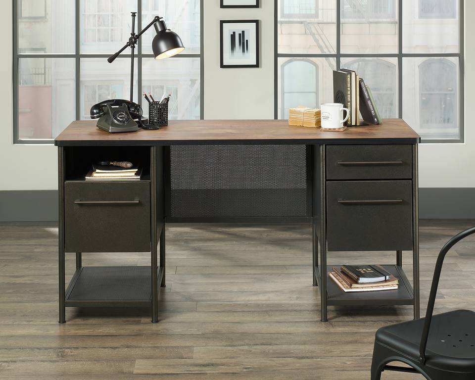 Teknik Boulevard Cafe Industrial Style Desk - Price Crash Furniture
